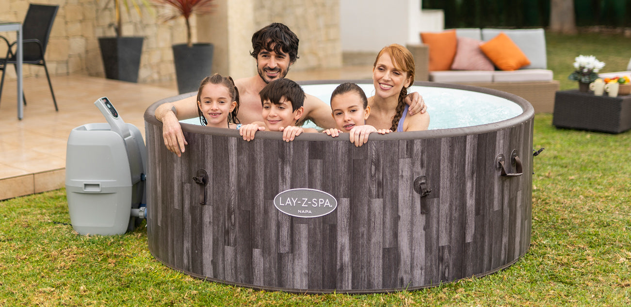 7 person drop stitch hot tub