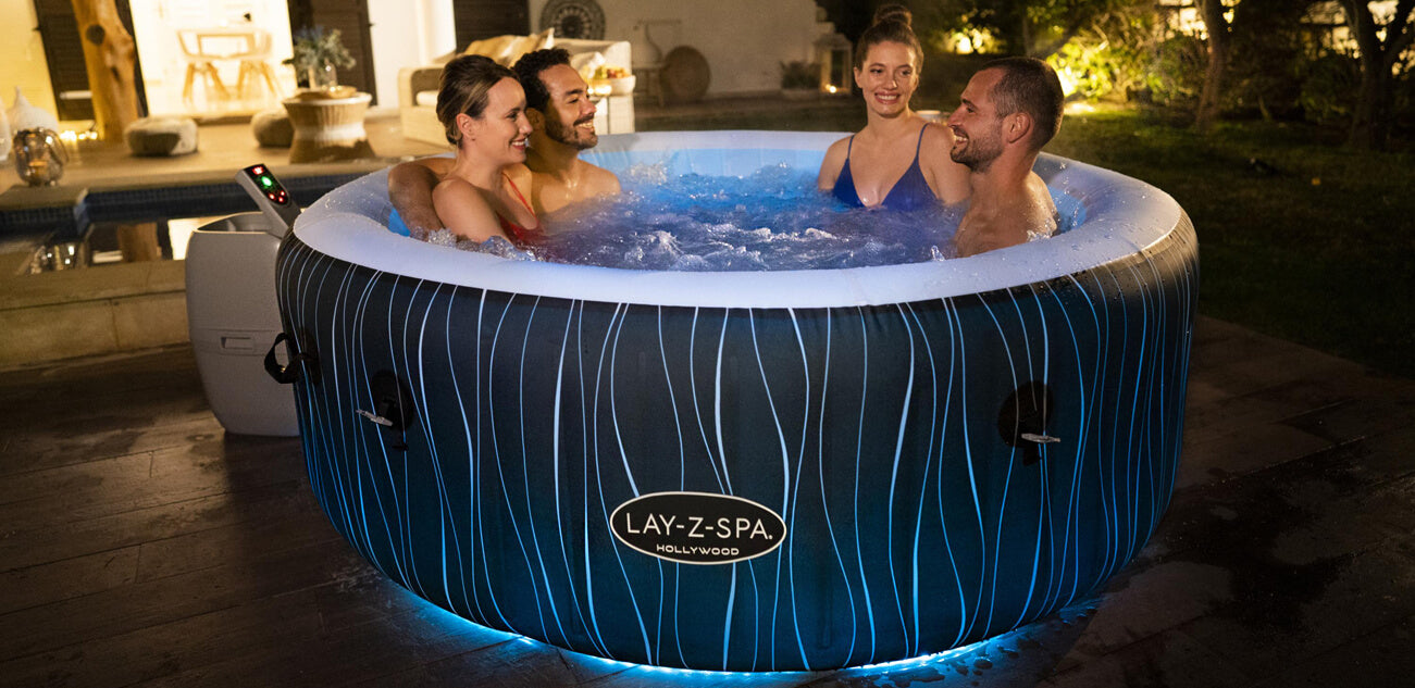 inflatable spa with lights