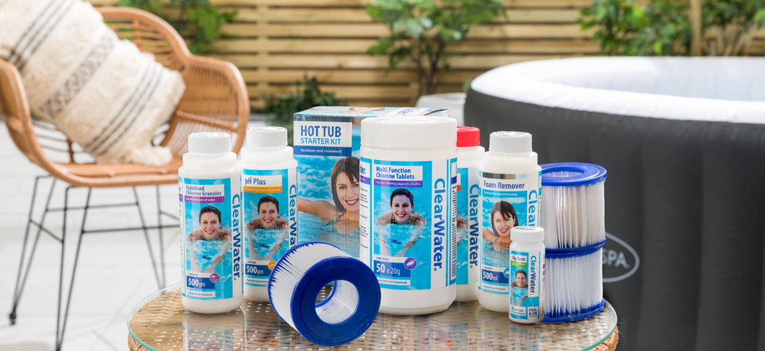 Clearwater® hot tub chemicals for Lay-Z-Spa