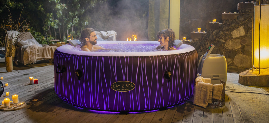 lay z spa hot tubs with lights