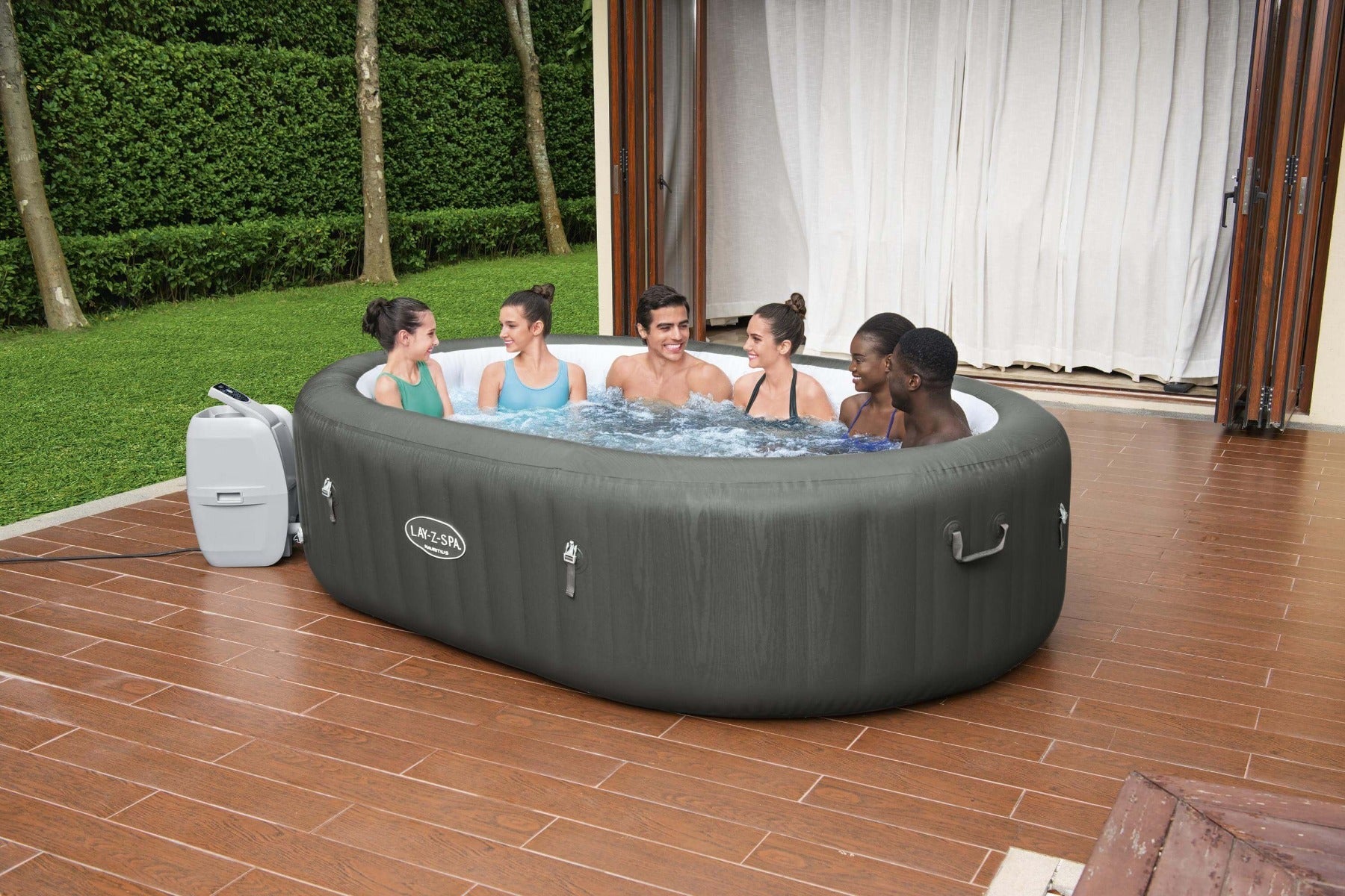 lazy spa mauritius hot tub for 7 people