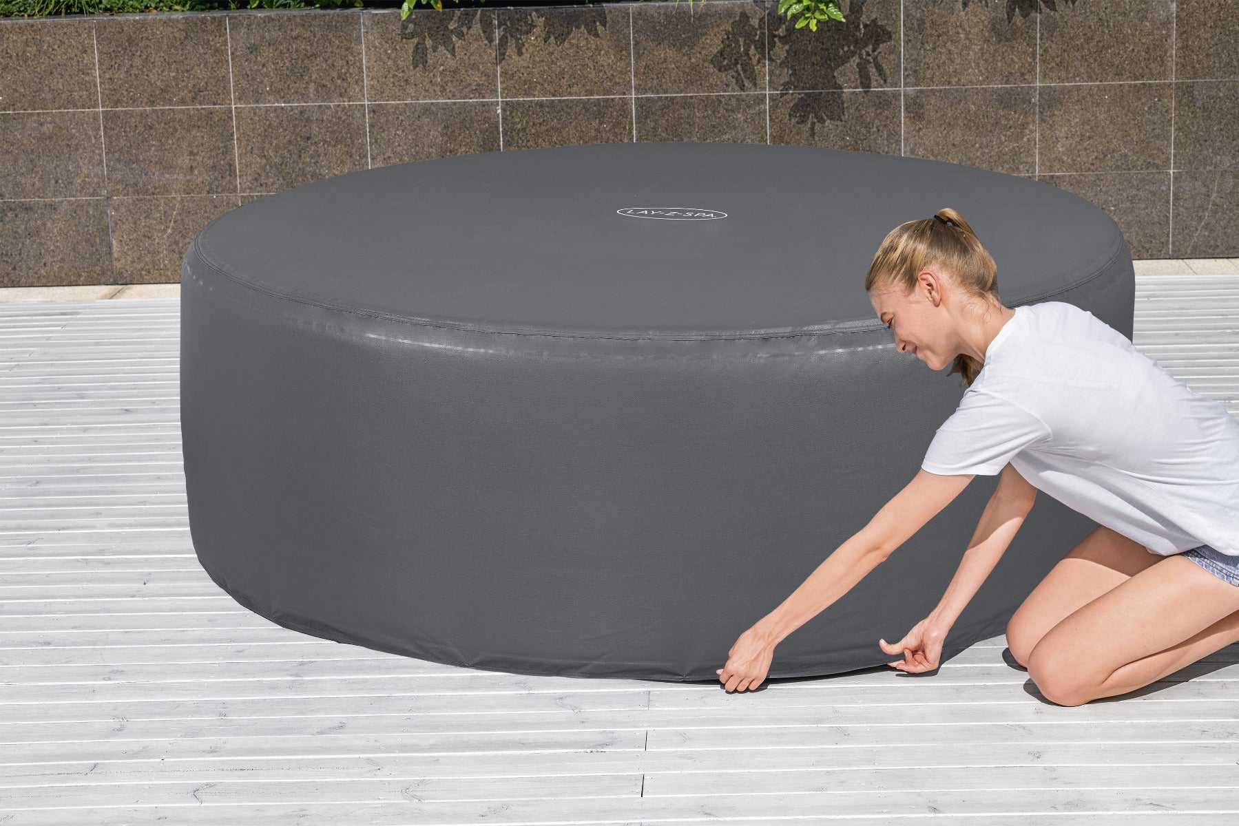 Round Thermal Hot Tub Cover - Large 196cm x 71cm