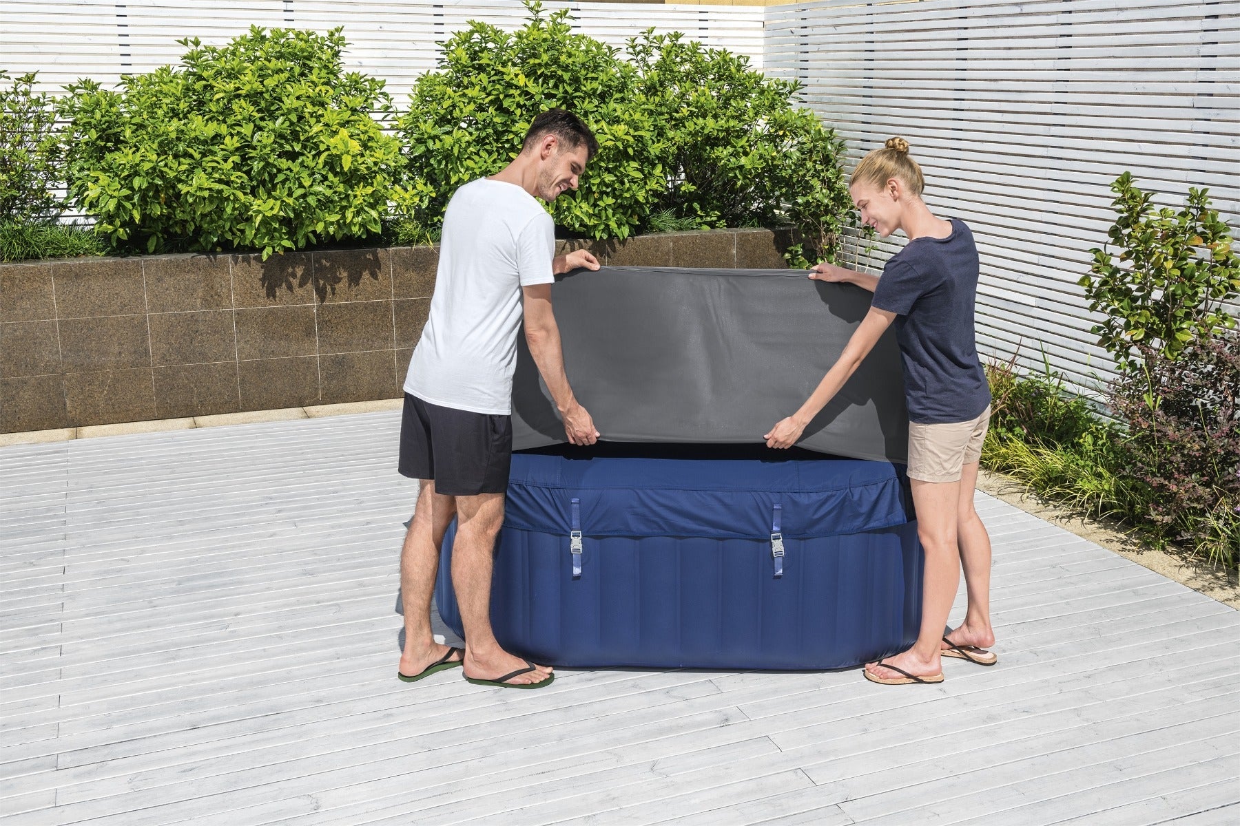 Square Thermal Hot Tub Cover - Large 201cm x 85cm