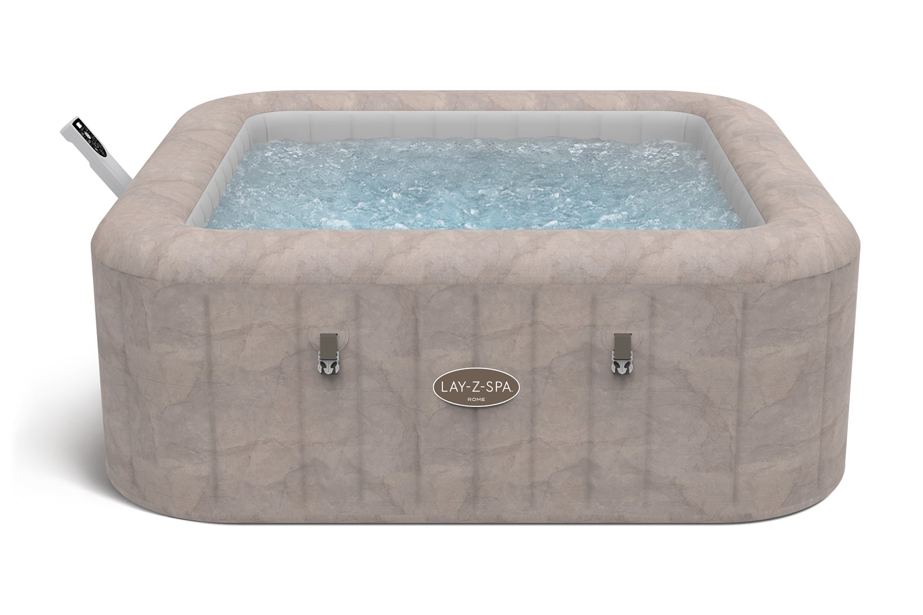 Square inflatable hot tub