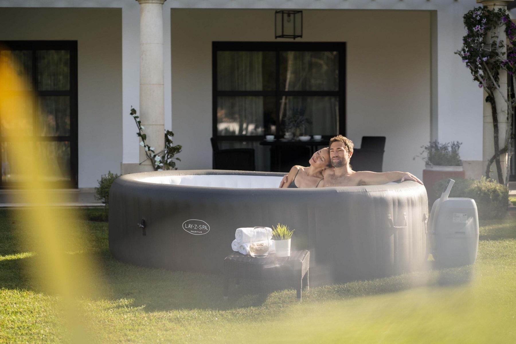 biggest lazy spa hot tub in oval shape