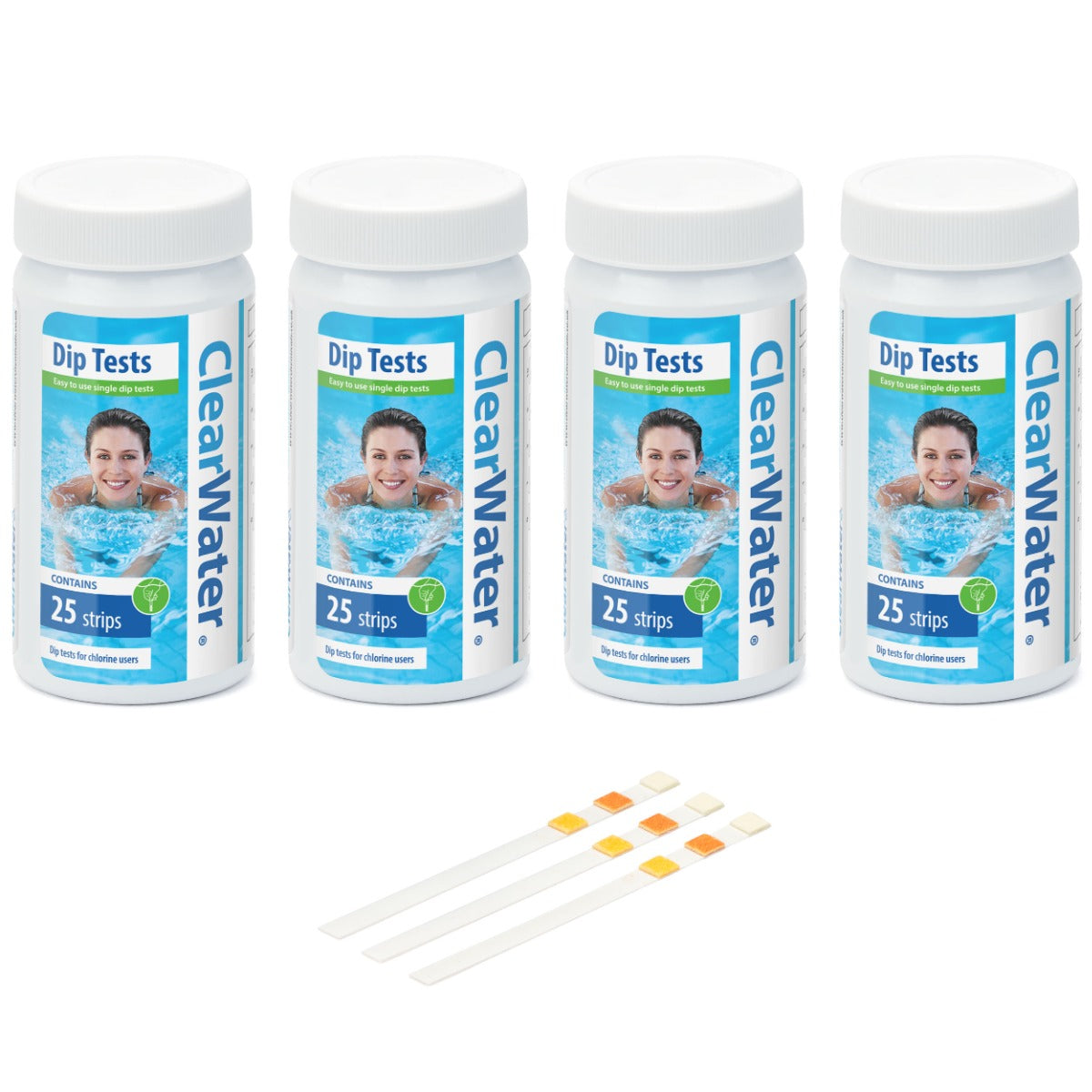 ClearWater 3-in-1 Hot Tub Test Strips x 100