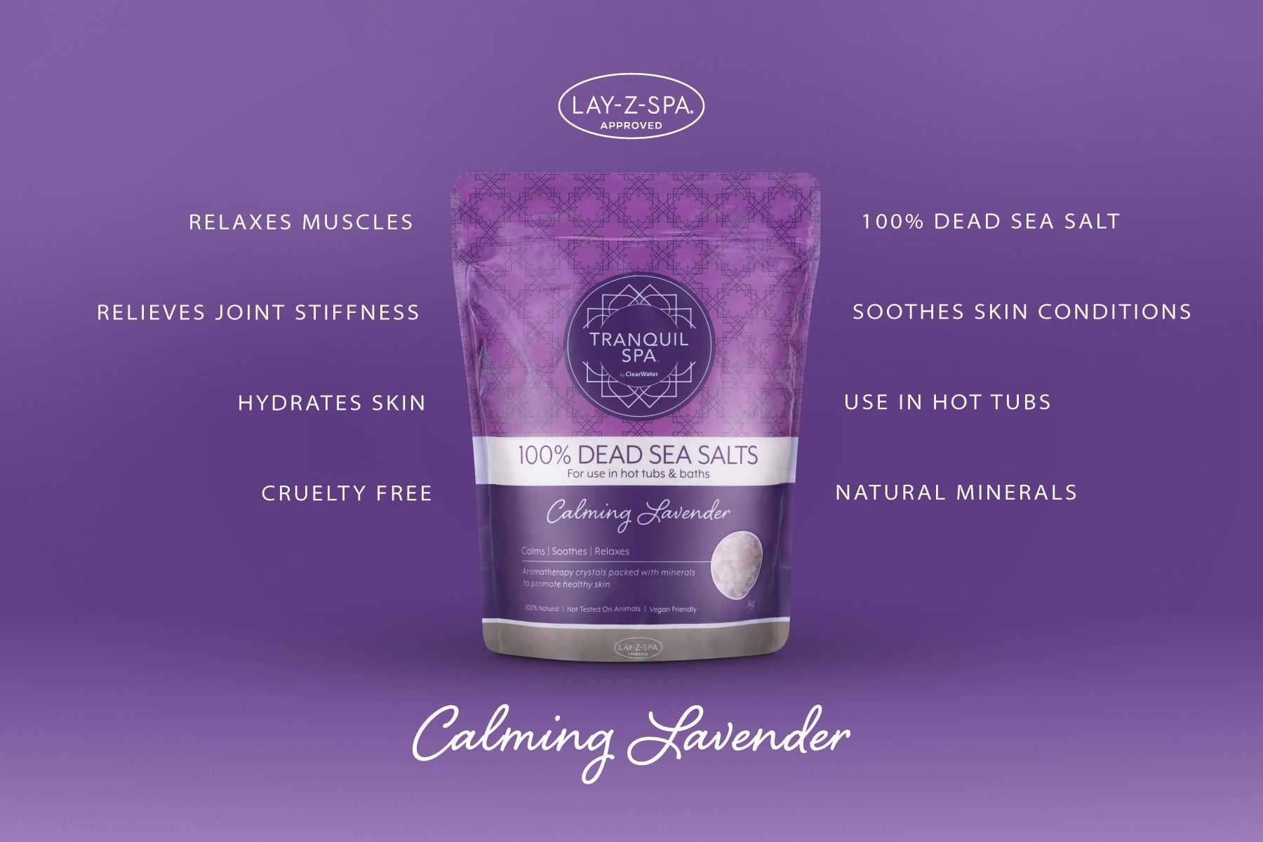 Tranquil Spa Dead Sea Salts - Lavender