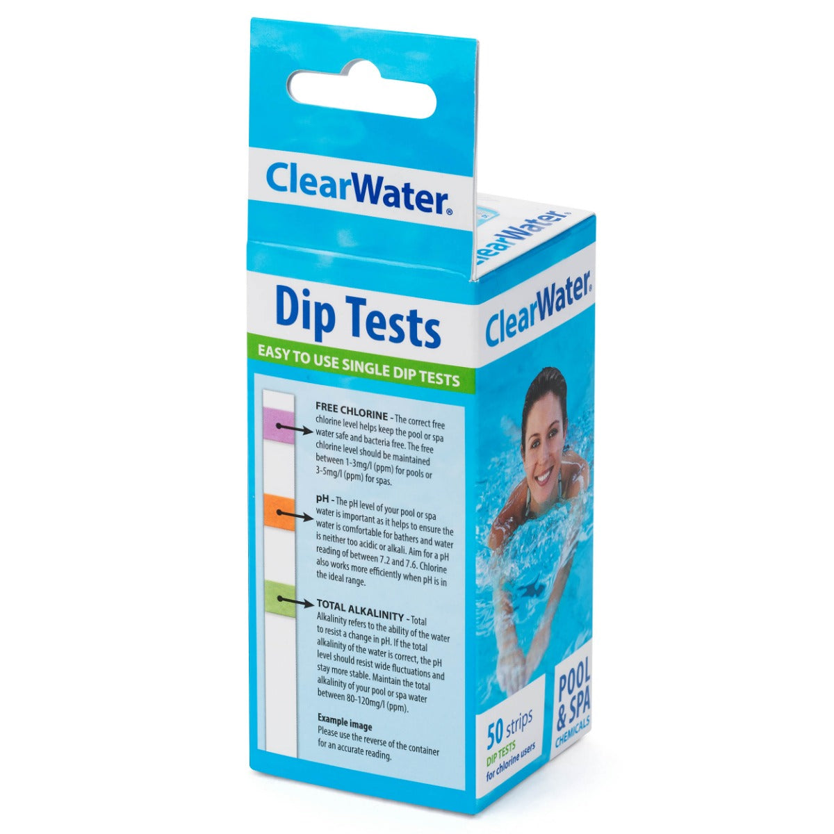 ClearWater 3-in-1 Hot Tub Test Strips x 50