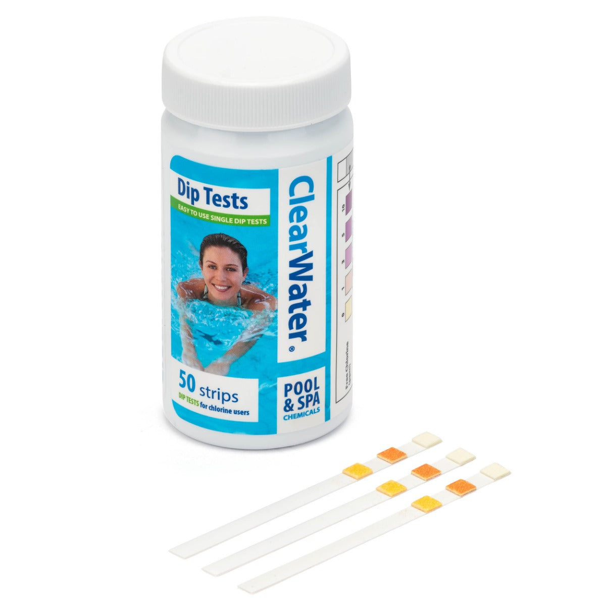 ClearWater 3-in-1 Hot Tub Test Strips x 50