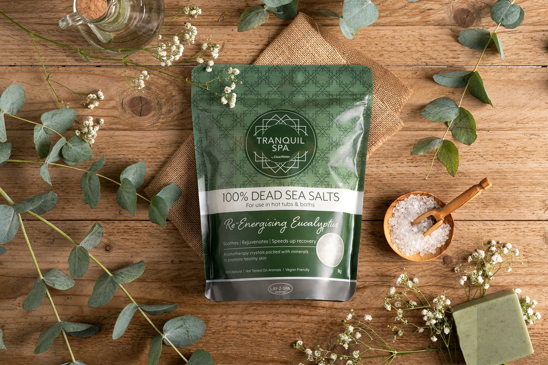 Tranquil Spa Dead Sea Salts - Eucalyptus