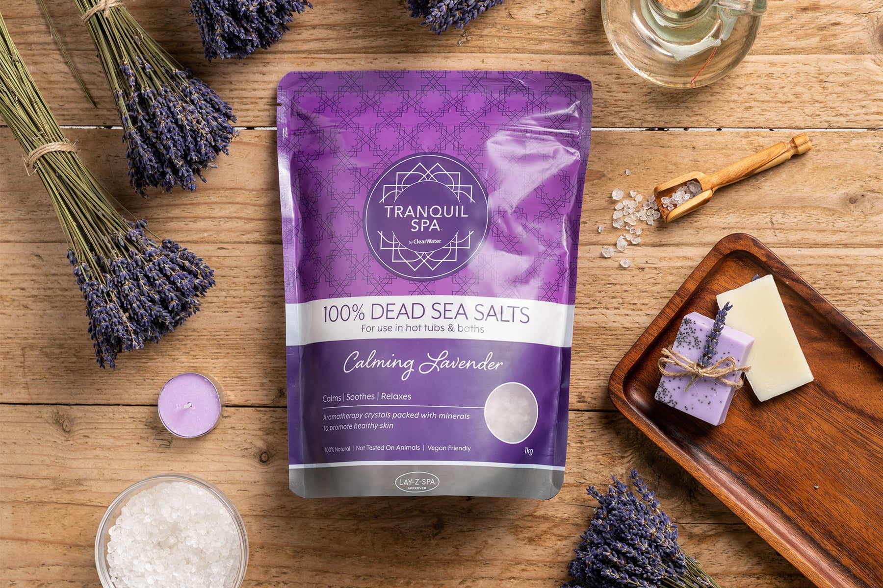 Tranquil Spa Dead Sea Salts - Lavender