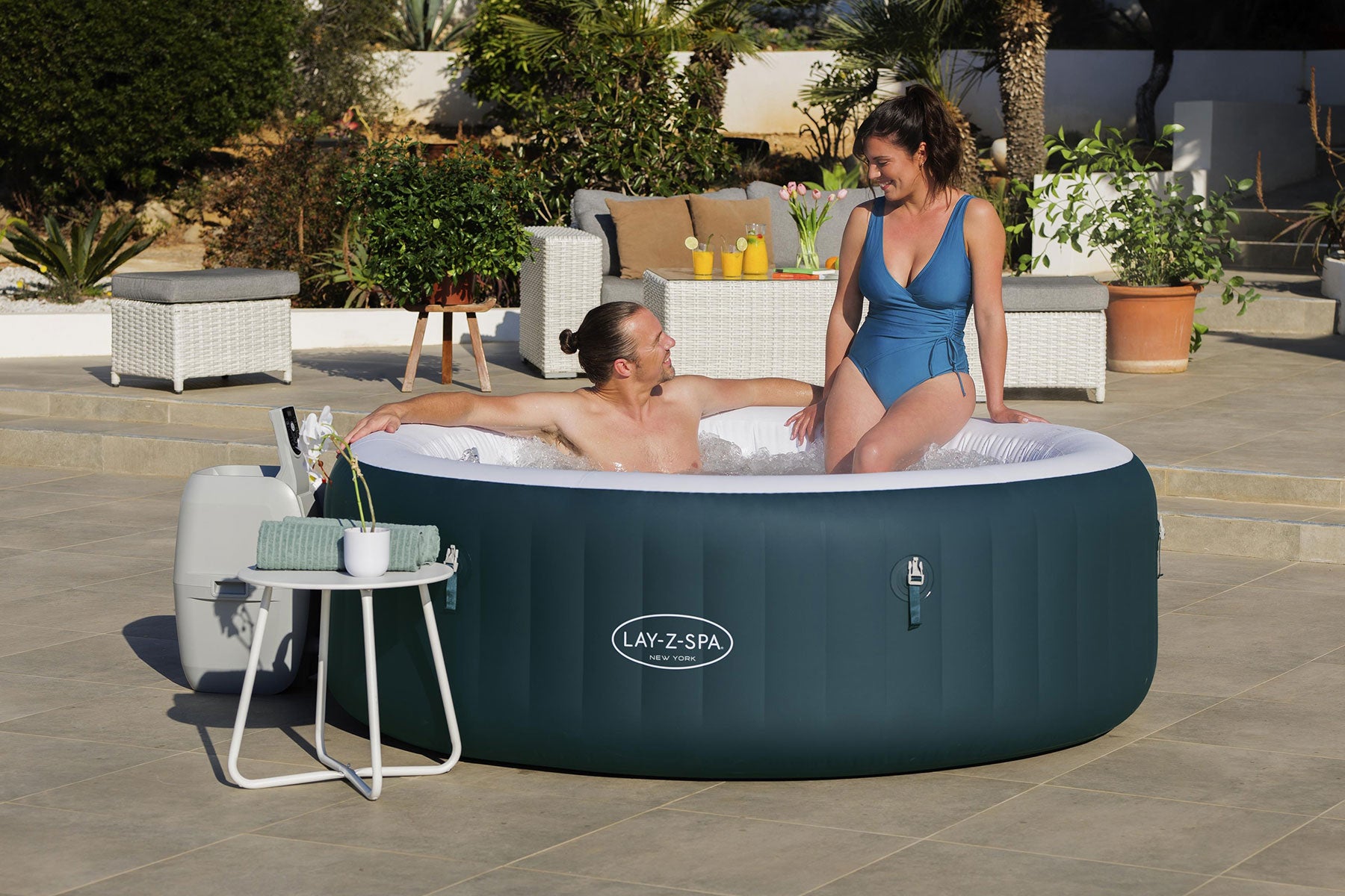 lazy spa hot tub low running costs 